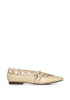 Coccinelle Risako cut-out strappy ballet flats - Neutrals