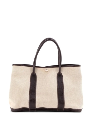 Hermès Pre-Owned Garden Party Toile and Leather 36 tote bag - Brown