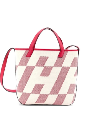 Hermès Pre-Owned Cabas H en Biais Tote Canvas with Leather 27 shoulder bag - Pink