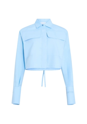 Patou cropped shirt - Blue