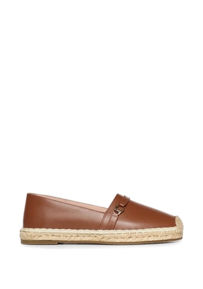 Coccinelle C-Easy logo-buckle leather espadrilles - Brown