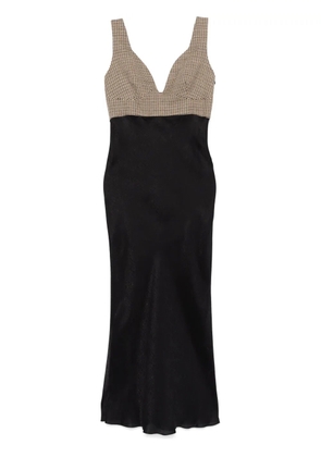 Dorothee Schumacher Checked Seduction maxi dress - Neutrals