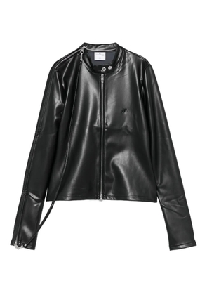 Courrèges zip-fastening leather jacket - Black