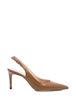 Stuart Weitzman Stuart Power slingback leather pumps - Brown