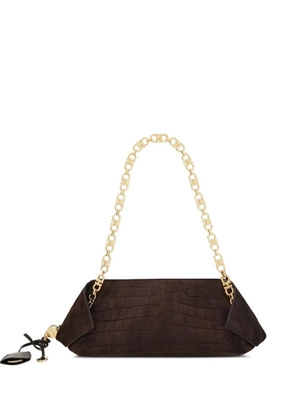 Ferragamo animal-print shoulder bag - Brown