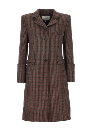 Chloé buttoned pocket coat - Brown
