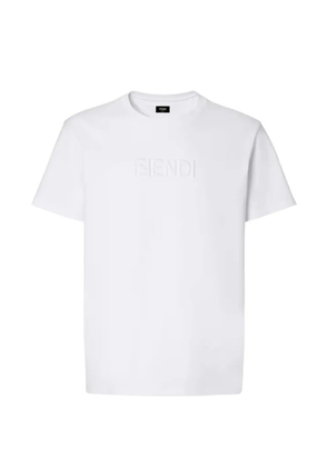 FENDI embossed T-shirt - White