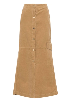 Dorothee Schumacher corduroy cargo midi skirt - Brown