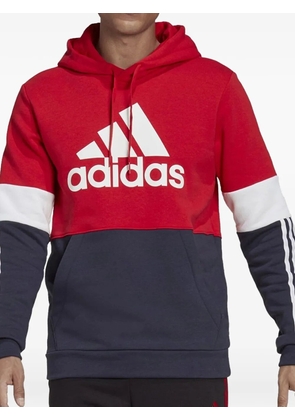 adidas colour-block hoodie - Red