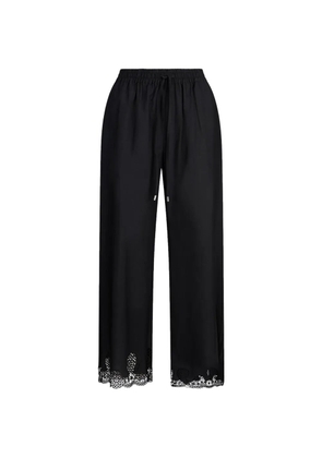 LIU JO lace drawstring trousers - Black