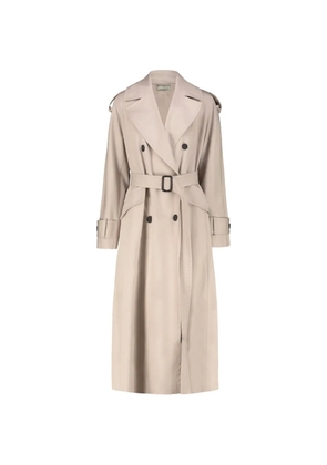 DRHOPE double-breasted belted trench coat - Neutrals
