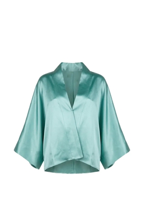 Eleventy open-front kimono - Green