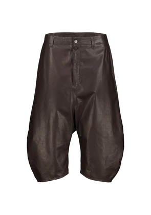 LEMAIRE dropped-crotch leather trousers - Brown