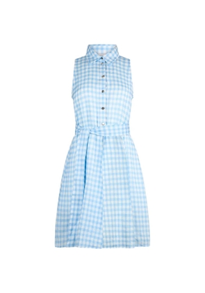LIU JO vichy belted dress - Blue