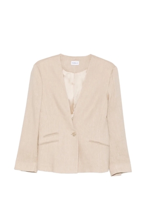 Marella one-button blazer - Neutrals