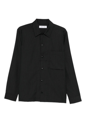 SAMSOE SAMSOE pinstripe buttoned shirt - Black