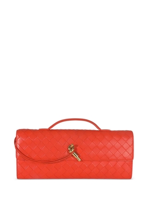Bottega Veneta Pre-Owned Cherry Tomato intrecciato top handle clutch - Orange