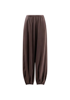 Alysi Baloon silk trousers - Brown