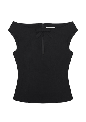 SHUSHU/TONG bow-embellishment blouse - Black