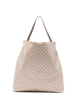 Gherardini patterned tote bag - Neutrals