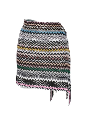 Missoni fringed zigzag skirt - Black