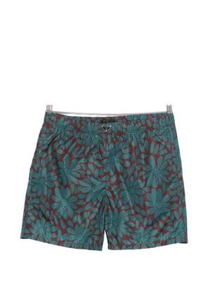 Prada floral swim shorts - Brown