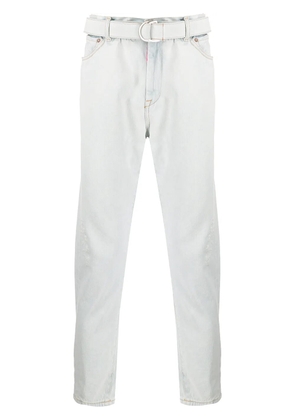 Off-White belted straight jeans