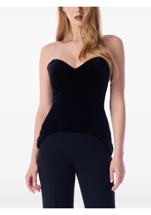 IMROSKA sweetheart-neck top - Black
