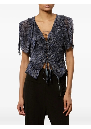 ISABEL MARANT Thanais blouse - Blue