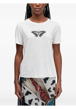 Osklen butterfly-print T-shirt - White
