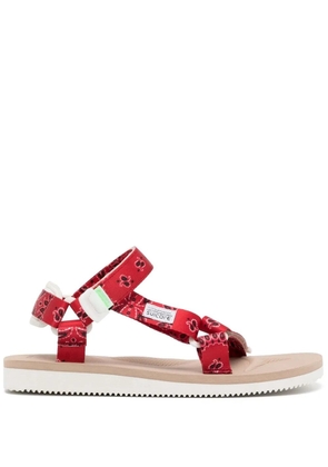 Suicoke DEPA-Cab paisley-print sandals - Red