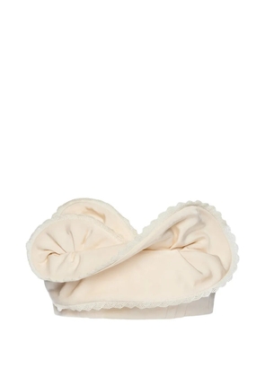 Magda Butrym lace-trim top - Neutrals