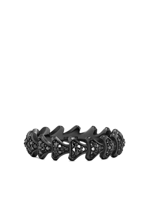 David Yurman titanium Armory® black diamond ring