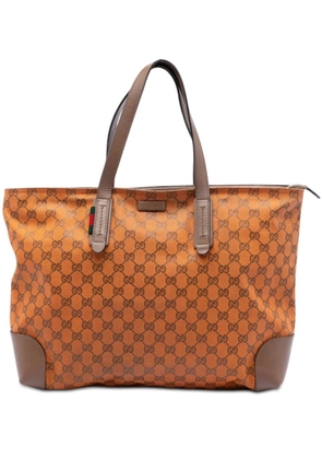 Gucci Pre-Owned 2016-2025 GG Canvas Web tote bag - Orange