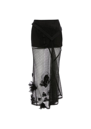 Victoria Beckham midi Basque skirt - Black