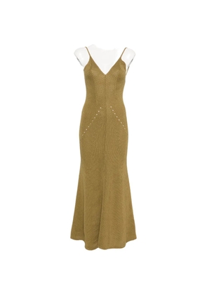 Erika Cavallini V-neck embellished dress - Green