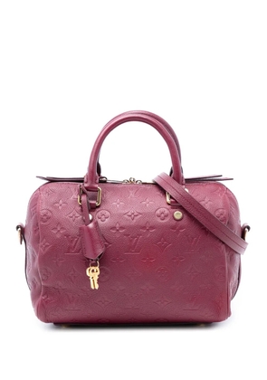 Louis Vuitton Pre-Owned 2012 Monogram Empreinte Speedy Bandouliere 25 satchel - Red