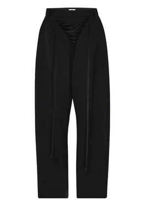 Jean Paul Gaultier wool tailored trousers - Black
