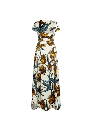 ERDEM floral print dress - Neutrals