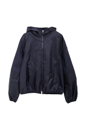 Moncler geometric perforations zelkova jacket - Blue