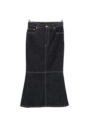 Moschino panelled flared skirt - Blue