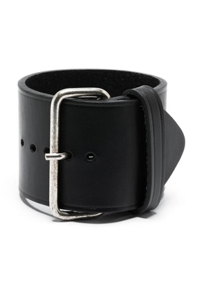 Fabiana Filippi buckled leather bracelet - Black