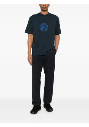Stone Island logo print T-shirt - Blue