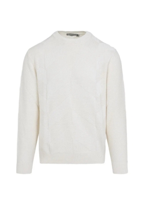 Canali geometric knitted jumper - Neutrals
