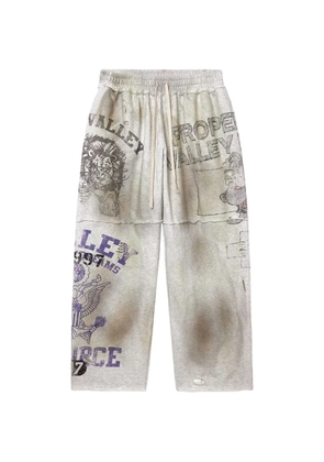 Vale Butcher print track pants - Grey