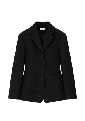 LOEWE single-breasted wool blazer - Black