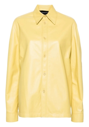 Fabiana Filippi leather shirt jacket - Yellow