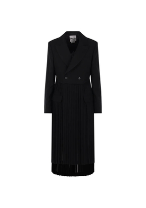 Comme Des Garçons pleated button dress - Black