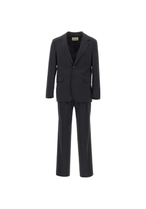 Manuel Ritz flap-pockets two-button suit - Black