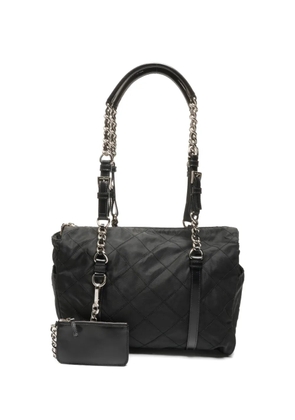 Prada Pre-Owned 2000-2015 quilted chain shoulder bag - Black